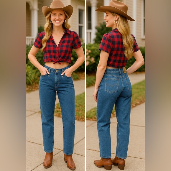 Vintage No Excuses Femme Fatale Jeans – High Waisted Mom Jeans – 80s/90s Y2K - Picture 14 of 14